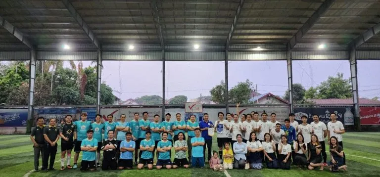 ບານເຕະ ຮອບສາຍສໍາພັນ ສ້າງຄວາມສາມັກຄີ ລະຫວ່າງ Sokxay group VS toyota Laos